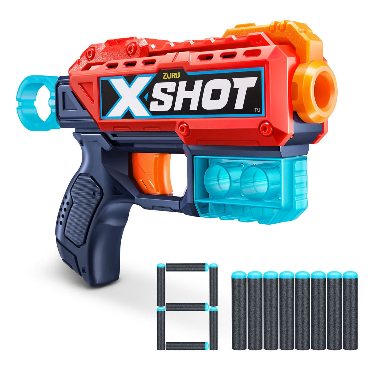 Zuru X-Shot kickback med 8 dart