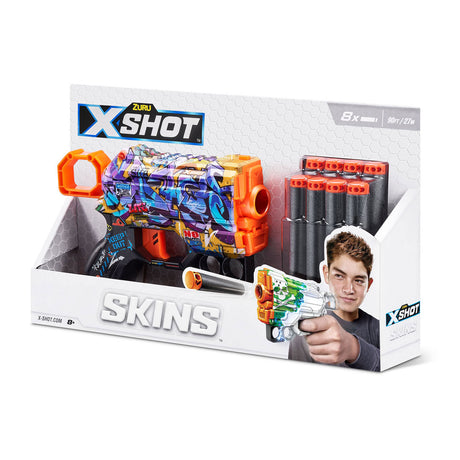 Zuru X-Shot Skins Bedrohung mit 8 Darts