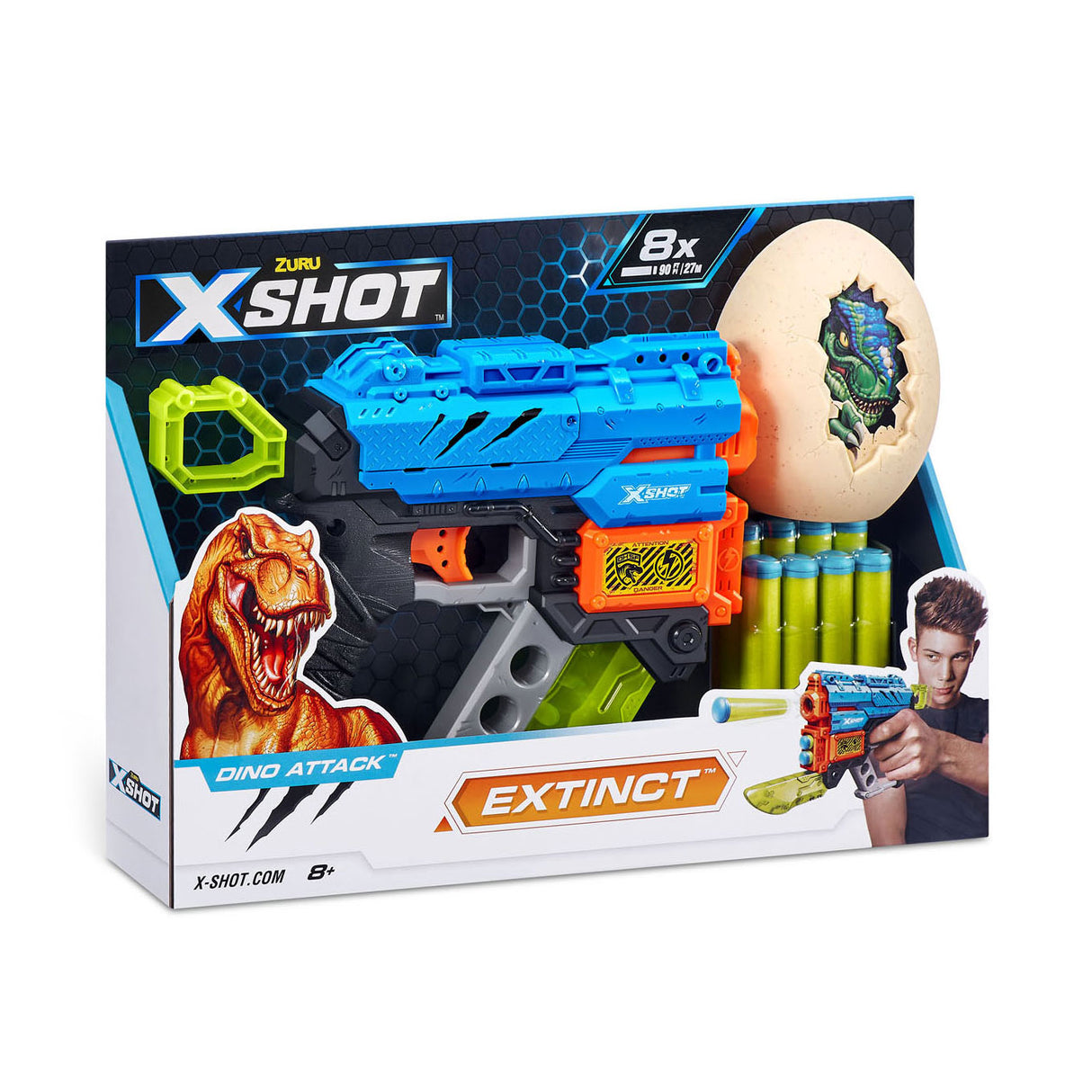 Zuru x-shot dino attack extinct met 8 darts