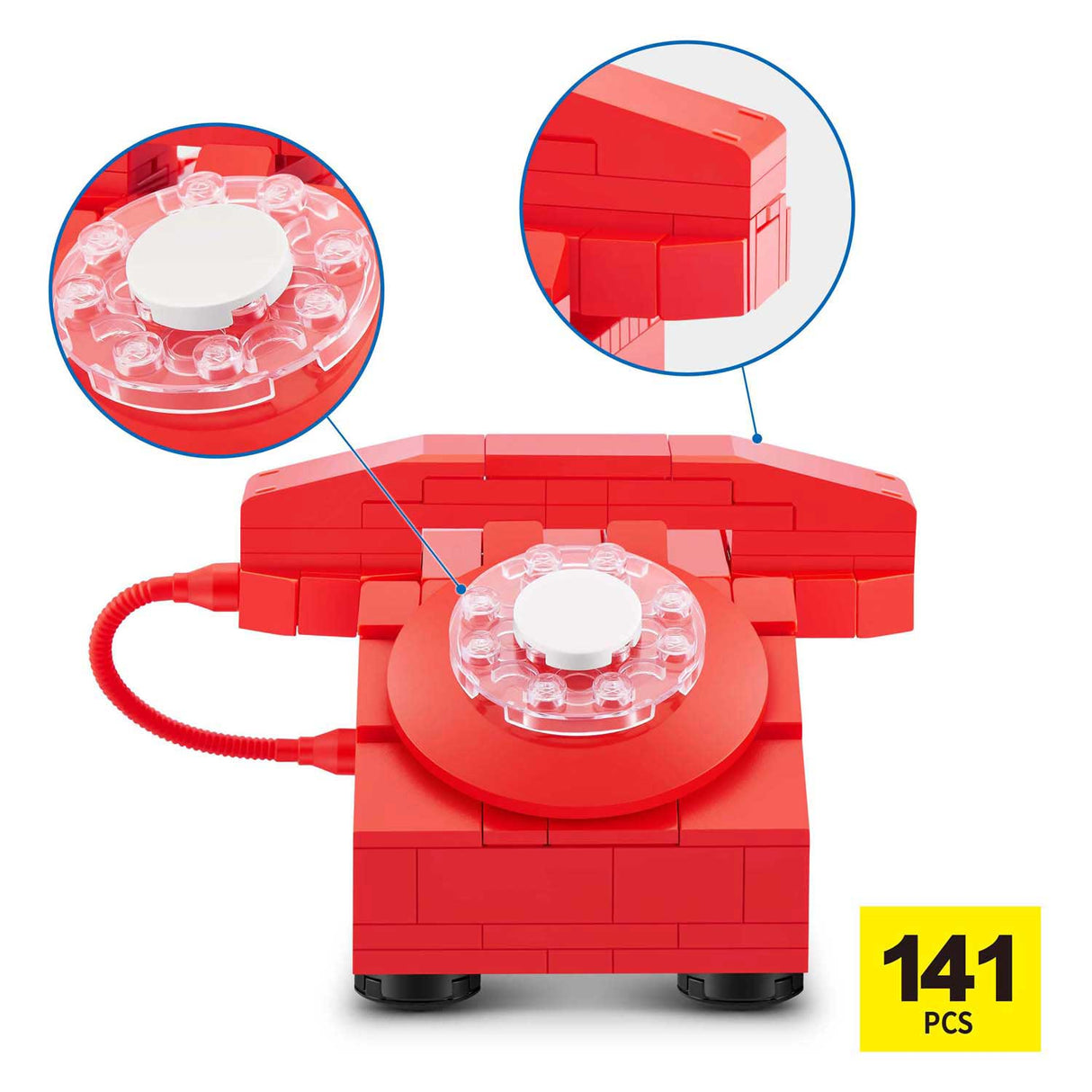 Zuru Max Premium Retro-Telefonbauset in Überraschungskugel – 141-tlg.