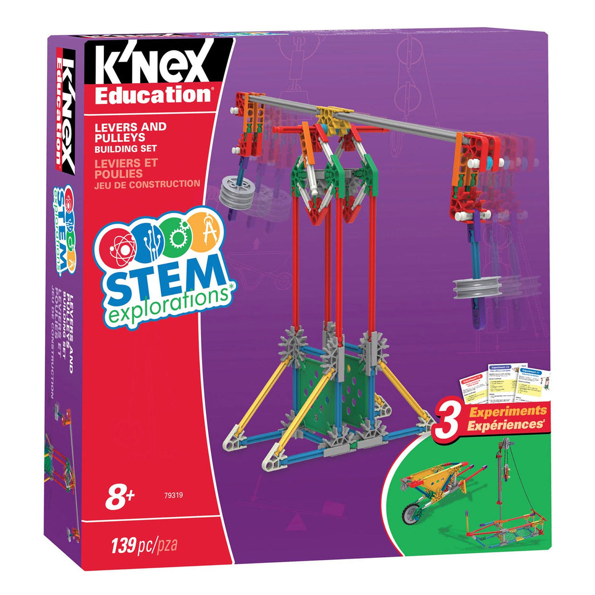 K'Nex S.T.E.M. Průzkumy: Sestava budov páky Pulleys