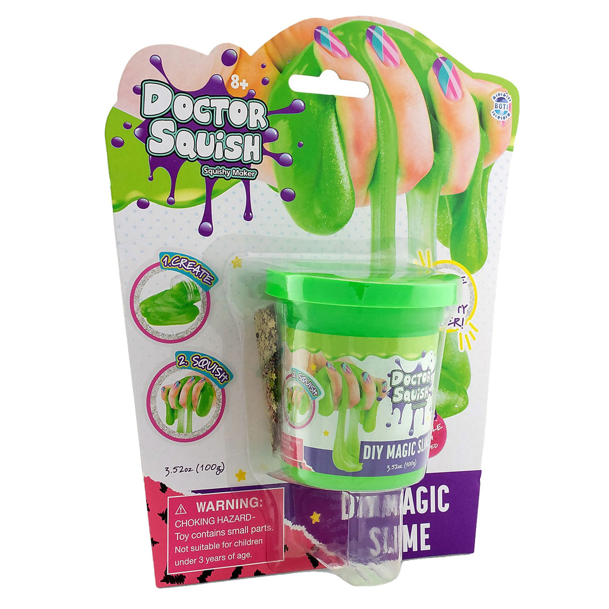 Boti Doctor Squish Slime Green, 100 gramů