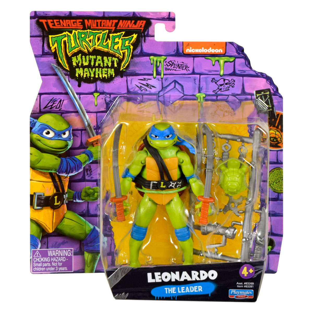 Boti dospívající mutant ninja želvy hrají postavu leonardo vůdce