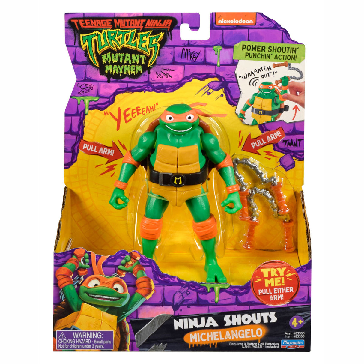 Boti teenage mutant ninja skildpadder ninja råber speel figur Michelangelo