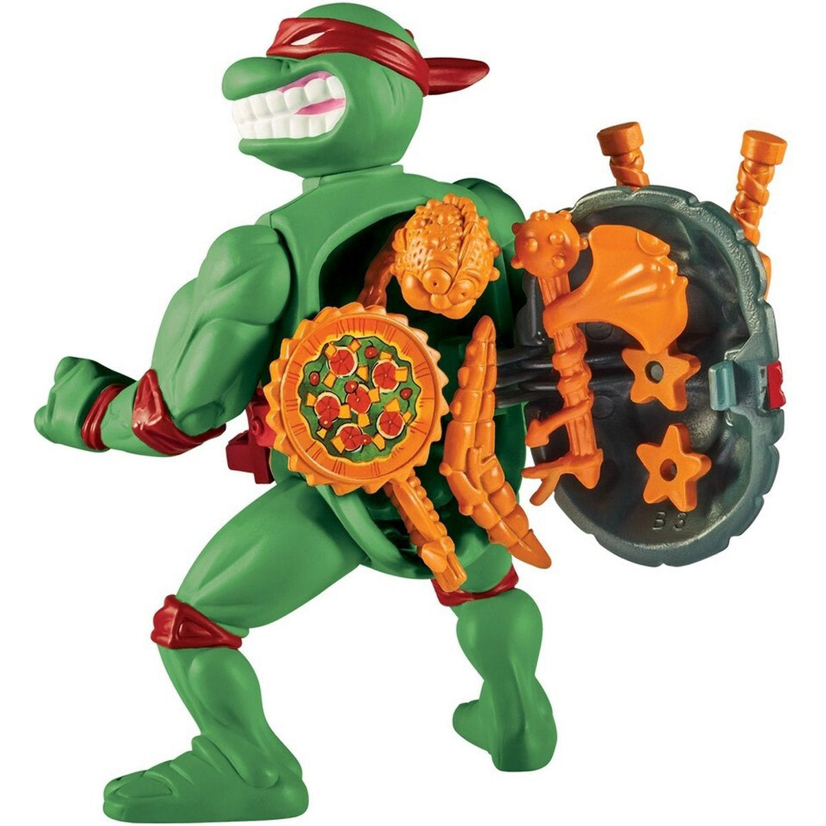 Boti Teenage Mutant Ninja Turtles jouant une figure avec le blindage de stockage Raphael