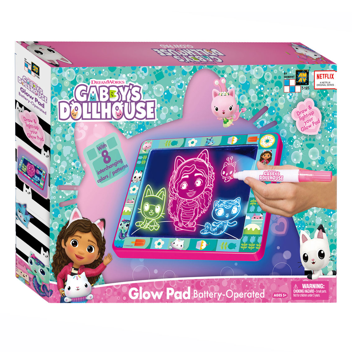 Boti Gabby's Dollhouse Glow Pad Paser Board