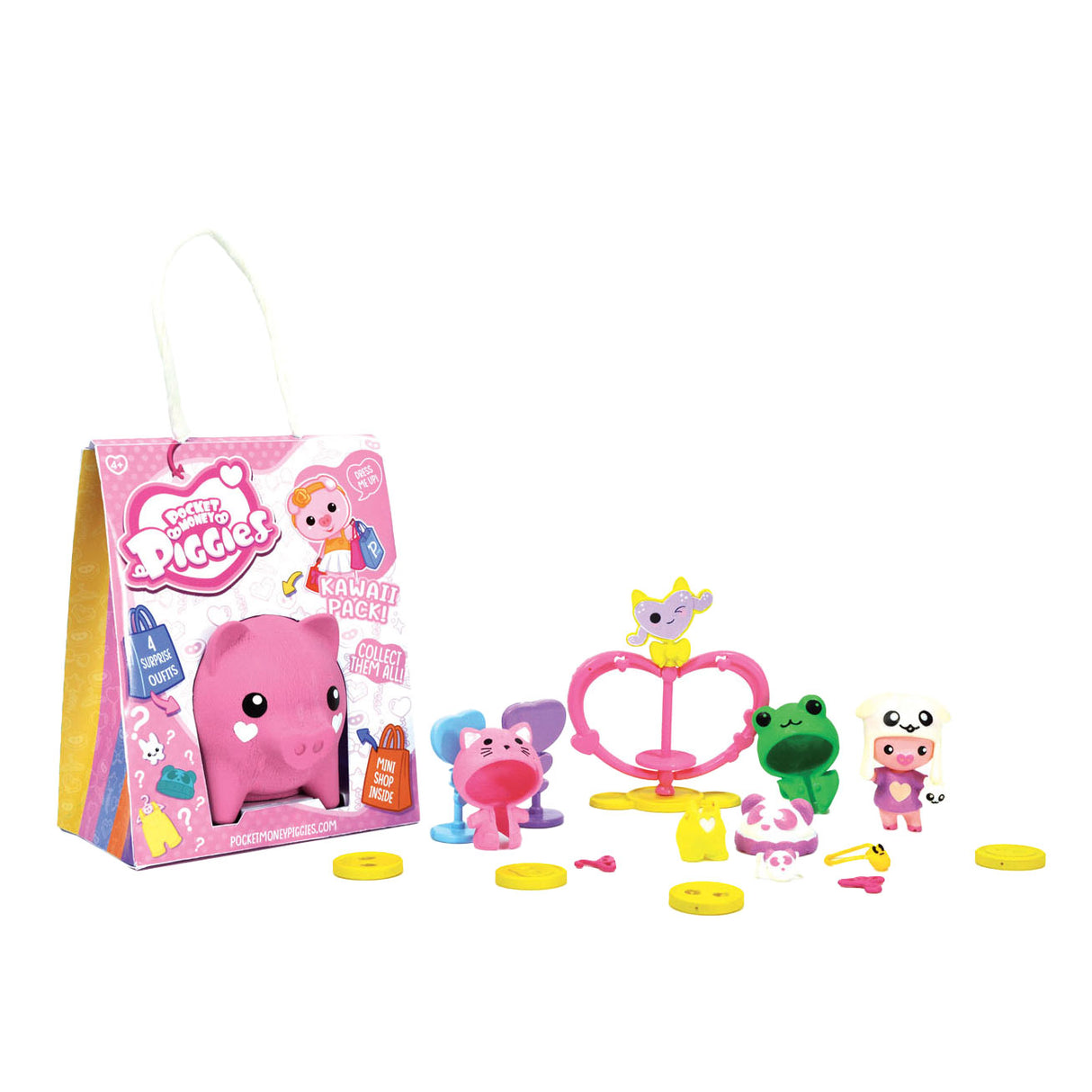 Boti Pockey Money Piggies Speel Postava s penězi Kawaii Pack