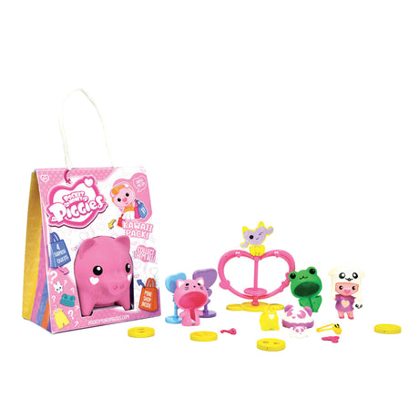 Boti Pockey Money Piggies Speelfiguur met Spaarpot Kawaii Pack