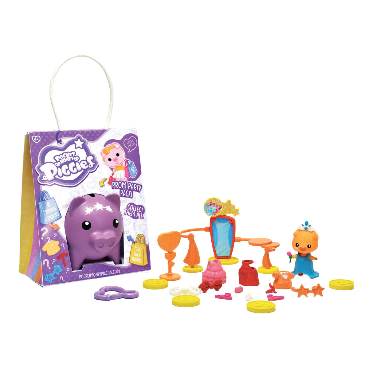 Boti Pockey Money Piggies Speel figura z Money Pass Pack Pack