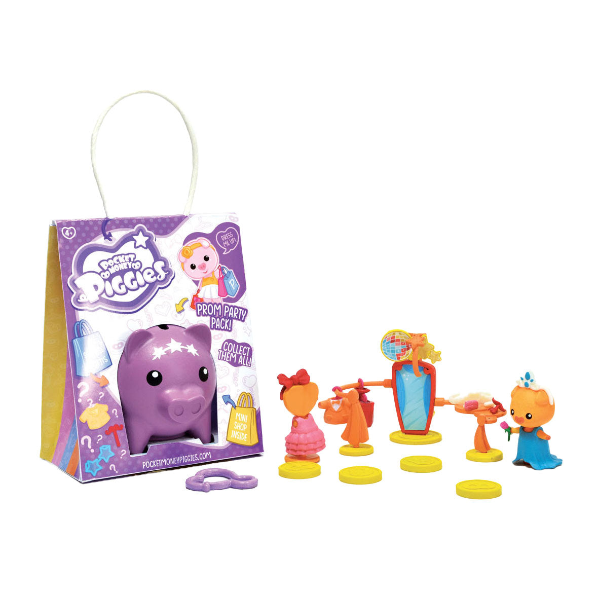 Boti pockey money piggies speelfiguur met spaarpot - prom party pack