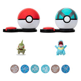 Boti Surprise Attack Game play set Axew Poke Ball vs Totodile Net Ball