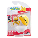 Boti pokémon clip 'n' go abra en level ball speelset, 2dlg.