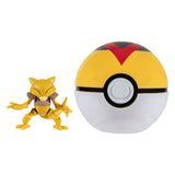 Boti pokémon clip 'n' go abra en level ball speelset, 2dlg.