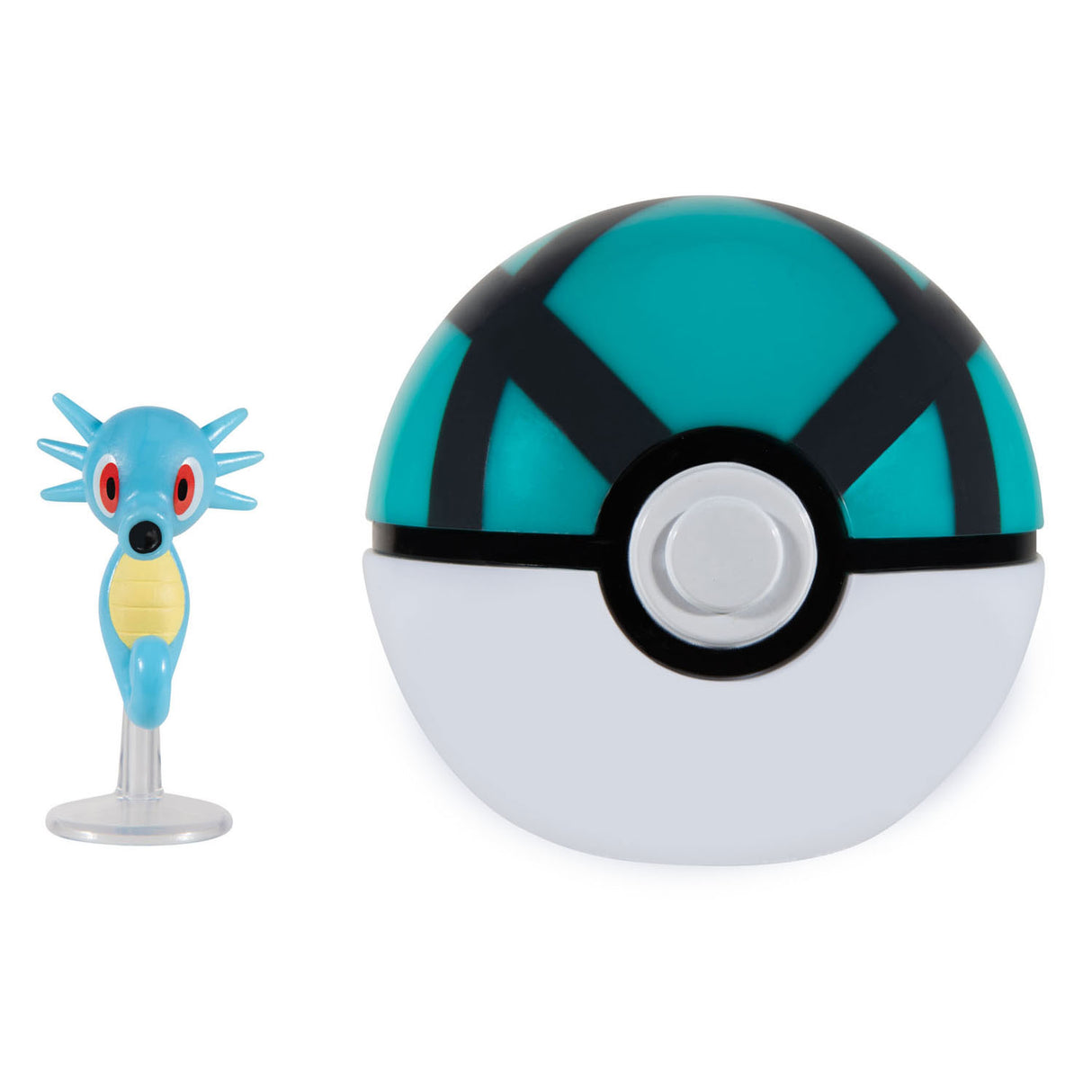 Boti pokémon clip 'n' go horsea en net ball speelset, 2dlg.