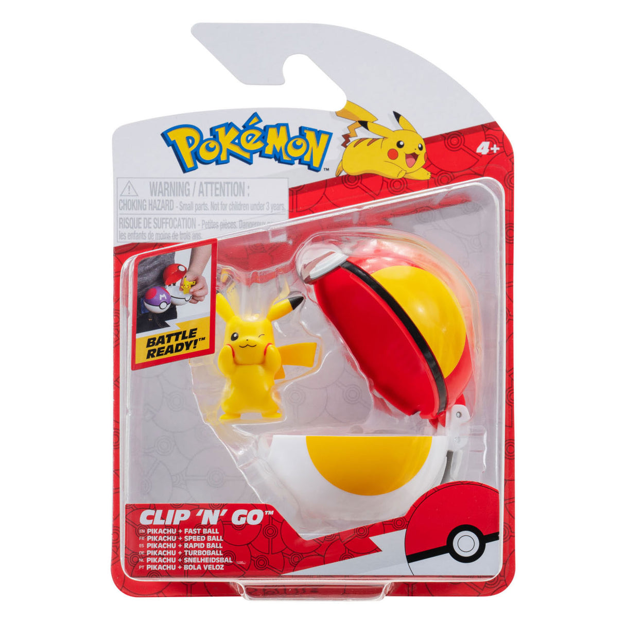 Boti Clip 'N' Go Pikachu en Fast Ball Speelset, 2dlg.