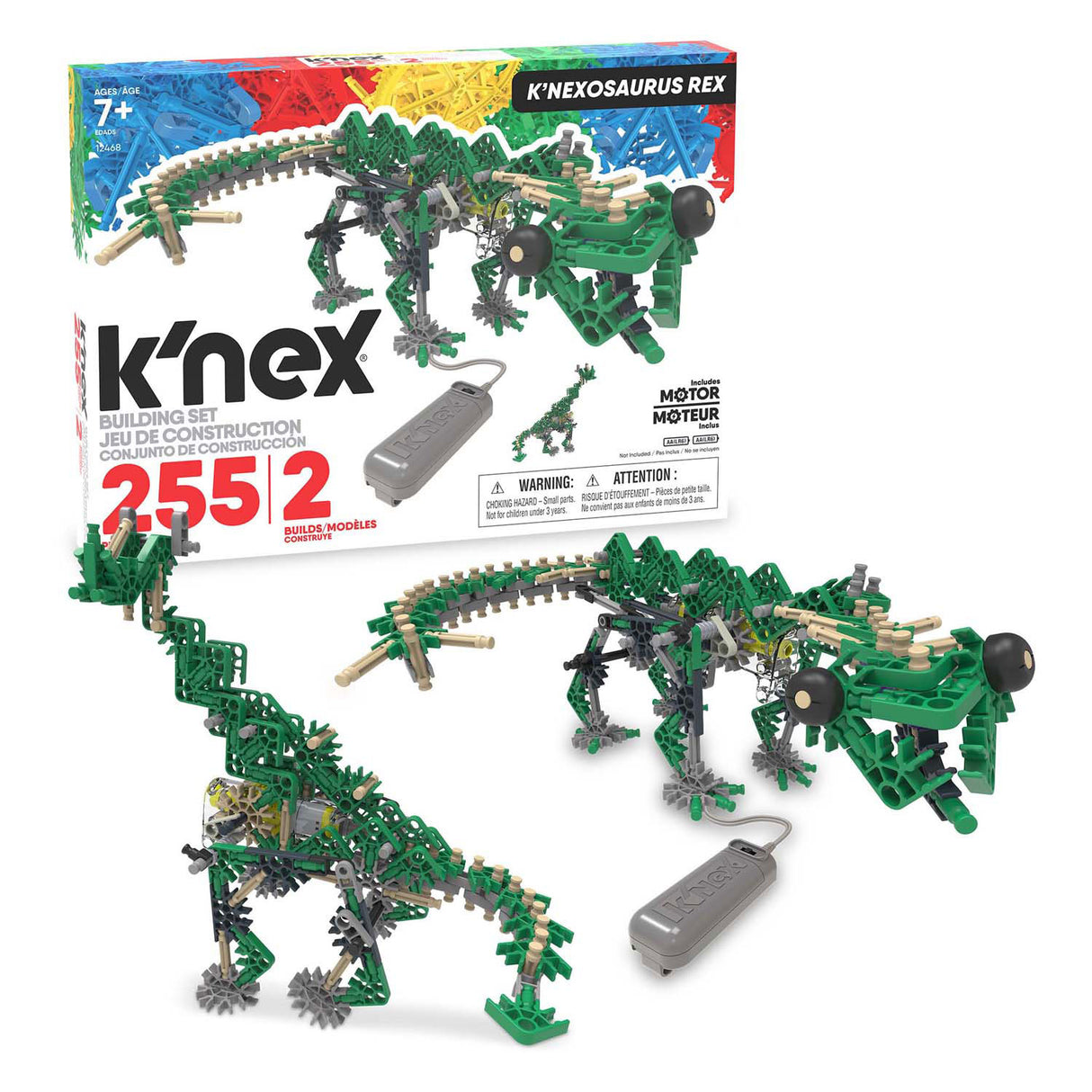 K'Nex Knoxosaurus rex s motorem, 255DLG.