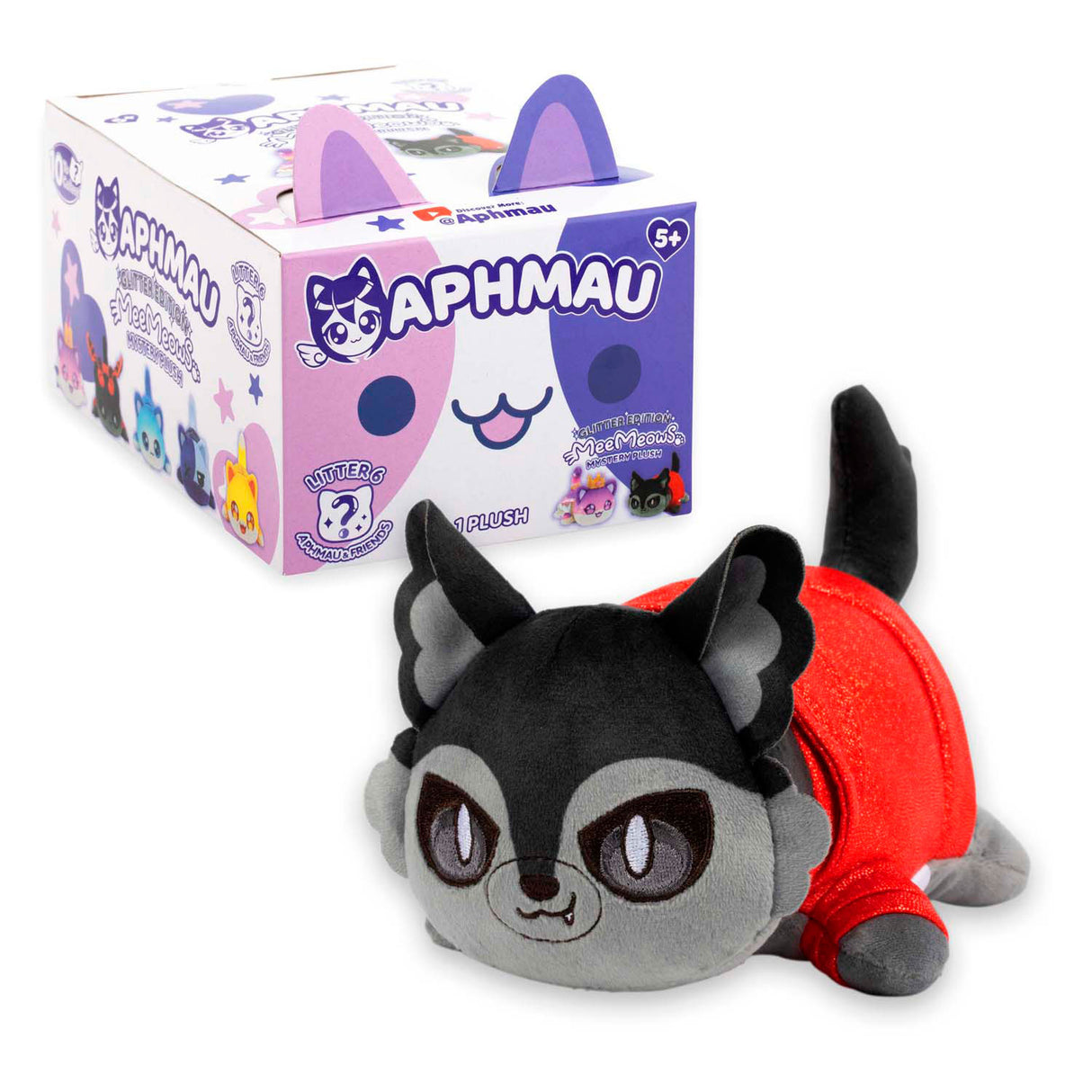 Boti Aphmau Friends 6 Surprise Meemeows Hug Pluche, 15cm