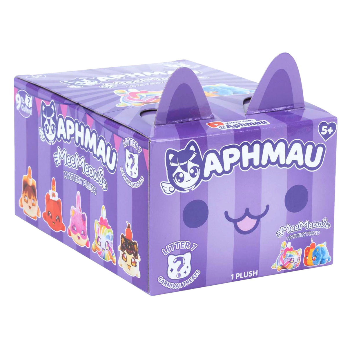 Boti Plüsch Alhmeu 15 cm Mystery Meemeow Serie 7 Karnevalsleckereien | 9 Stück