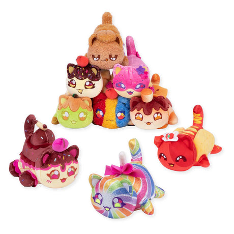 Boti Plüsch Alhmeu 15 cm Mystery Meemeow Serie 7 Karnevalsleckereien | 9 Stück