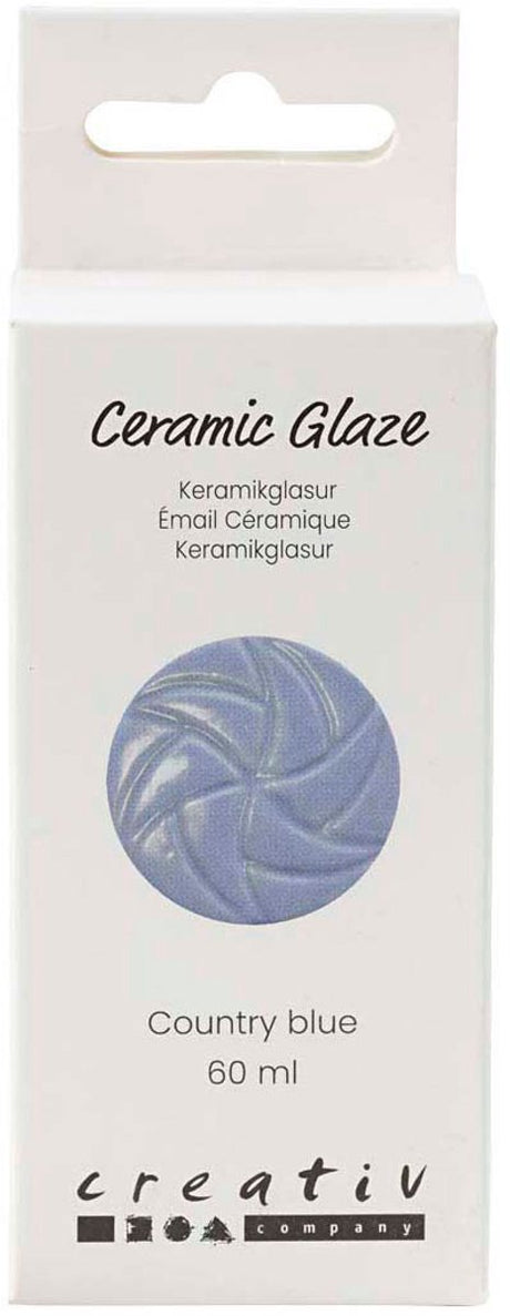 Creativ Company Keramikglasur, 984-1101 °C, deckend, Country Blue, 60 ml 1 Flasche