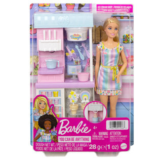 Barbie-Eisdielen-Spielset – Puppe