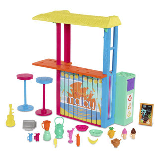 Barbie liebt das Puppenzubehör „Ocean Beach Shack“.
