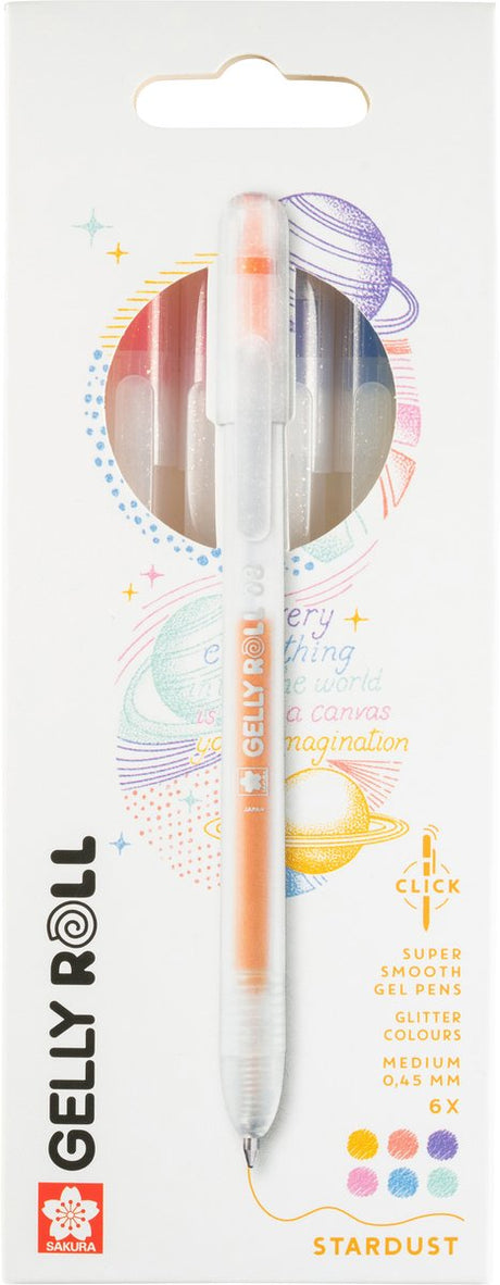 Sakura gelly roll retractable stardust set 6