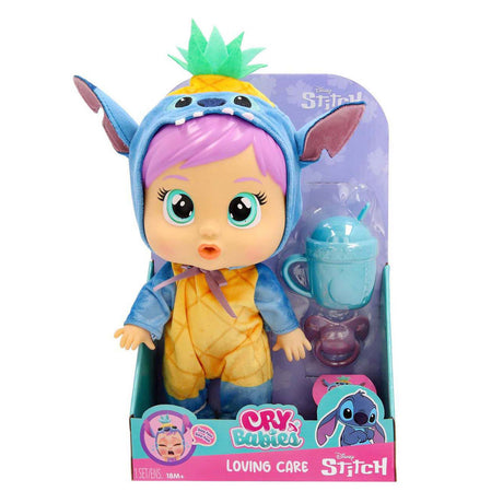 IMC Toys Cry Babies Loving Care Stitch Babypuppe – 26,5 cm