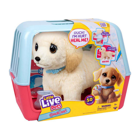 Little Live Pets Ouchies Welpe Cooper – interaktives Kuscheltier