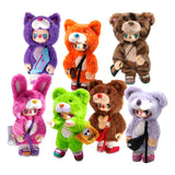 Kimmon rebel bear blind box pluche - 'find a bag' serie - verzamelfiguren