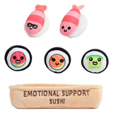 Just play emotional support sushi knuffels - kawaii pluche set