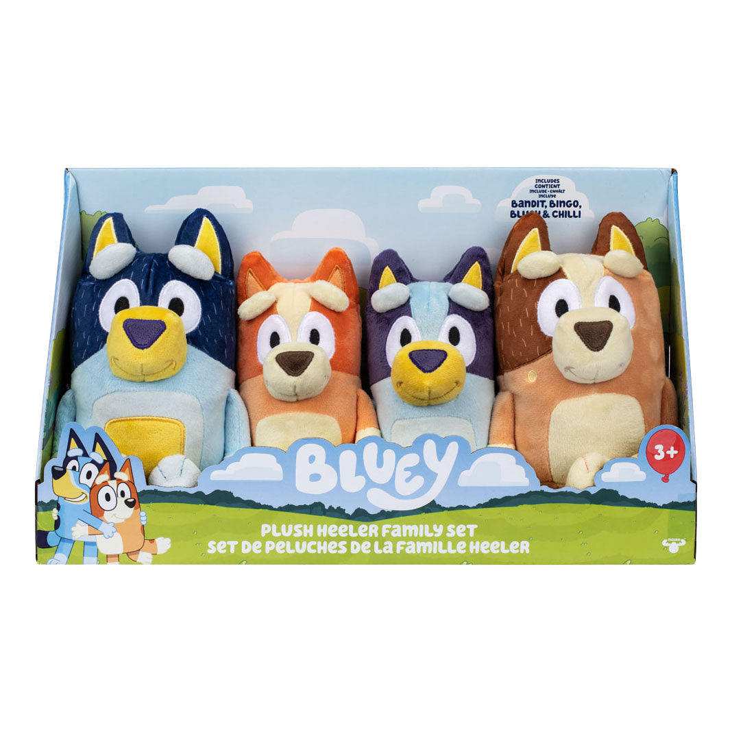 Moose Toys Bluey Plüsch-Kuscheltiere-Set - 4-tlg.