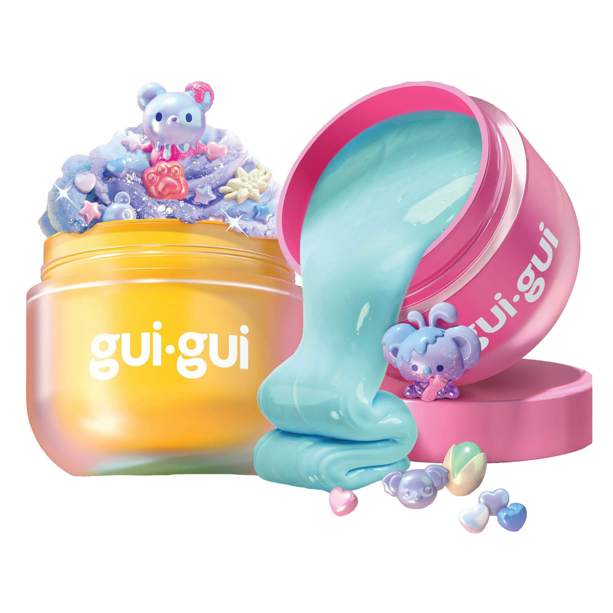 Moose toys gui gui slijm - single pack assortiment - maak je eigen sprankelende, geurende slime