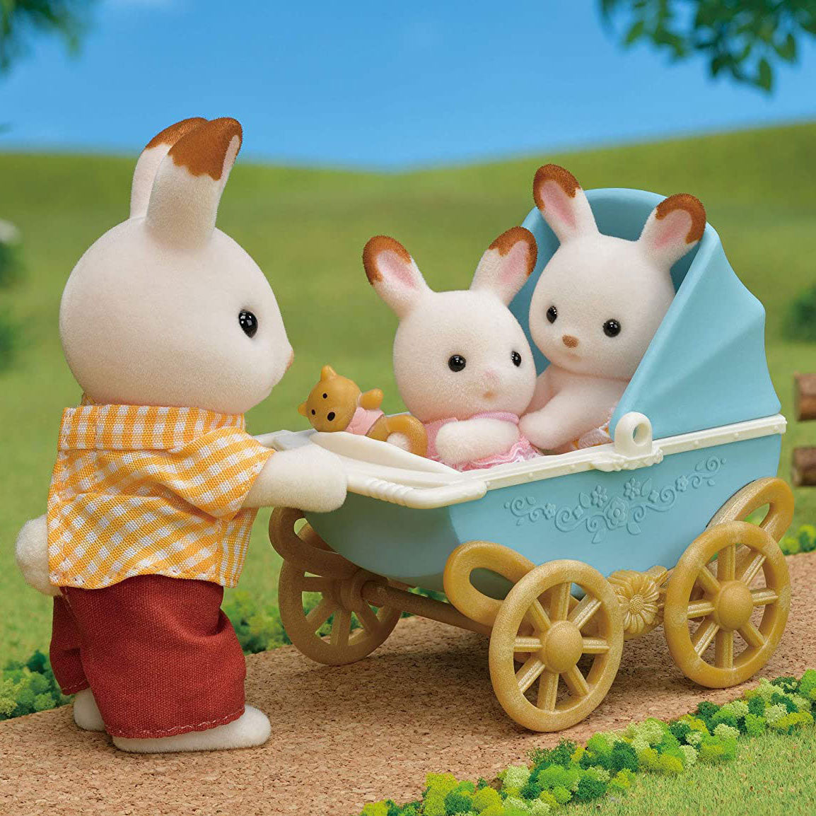 Sylvanian Families 5432 Twin Chocolate Rabbit Set