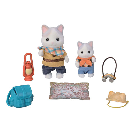 Sylvanian Family 5763 Duo-Abenteuer, Latte-Katzen-Bruder und Baby