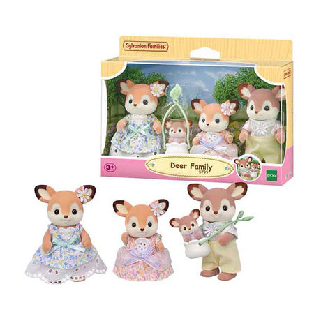 Sylvanian Family 5799 Familie Hirsch – 4 samtweiche Spielfiguren