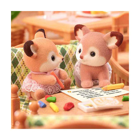 Sylvanian Family 5800 Tweeling Herten- 2 Fluweelzachte Spielfiguren