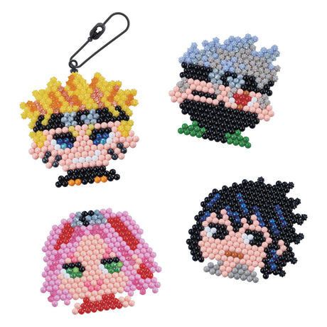 Aquabeads Naruto-Schlüsselanhänger-Bastelset – Perlen, die mit Wasser zusammenkleben