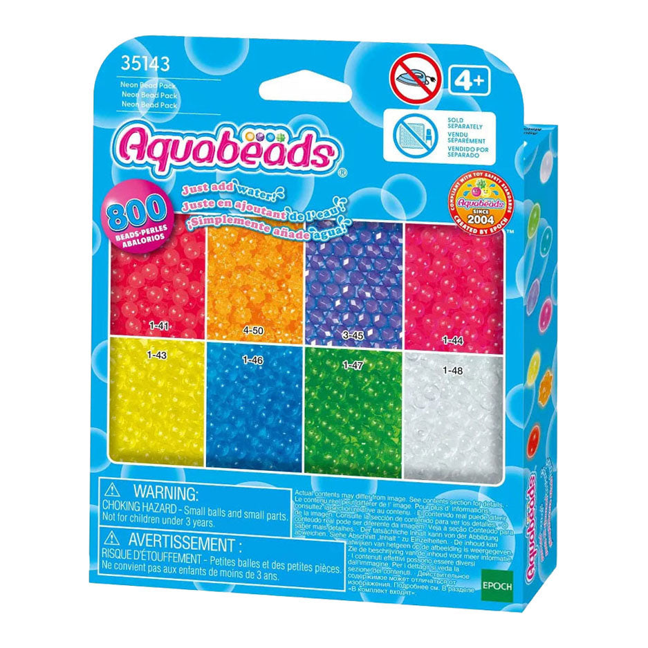 Aquabeads navulling neonkleuren- 800 parels