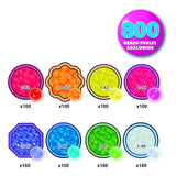 Aquabeads navulling neonkleuren- 800 parels