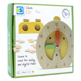 BS Toys Wooden Learning Clock Child's Play