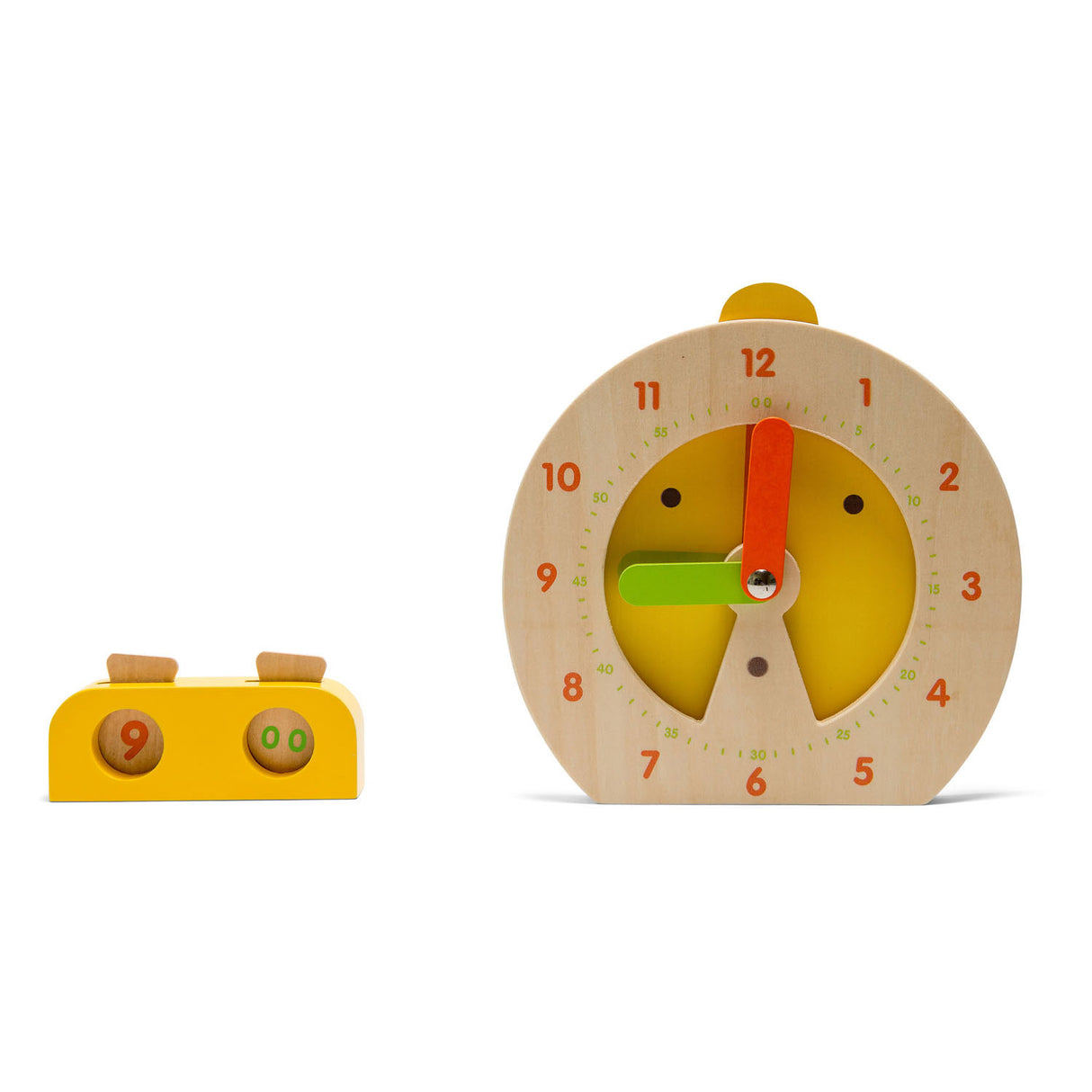 BS Toys Wooden Learning Clock Child's Play