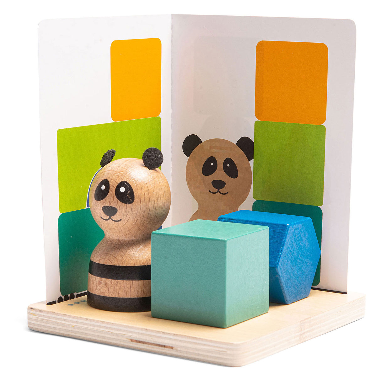 BS Toys Pandas pussel träformningsspel