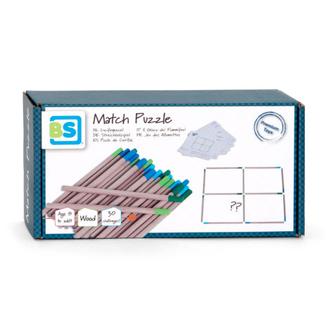 Bs Toys Streichholzpuzzle - Holz - ab 8 Jahren - 30 Möglichkeiten - Lernspiel