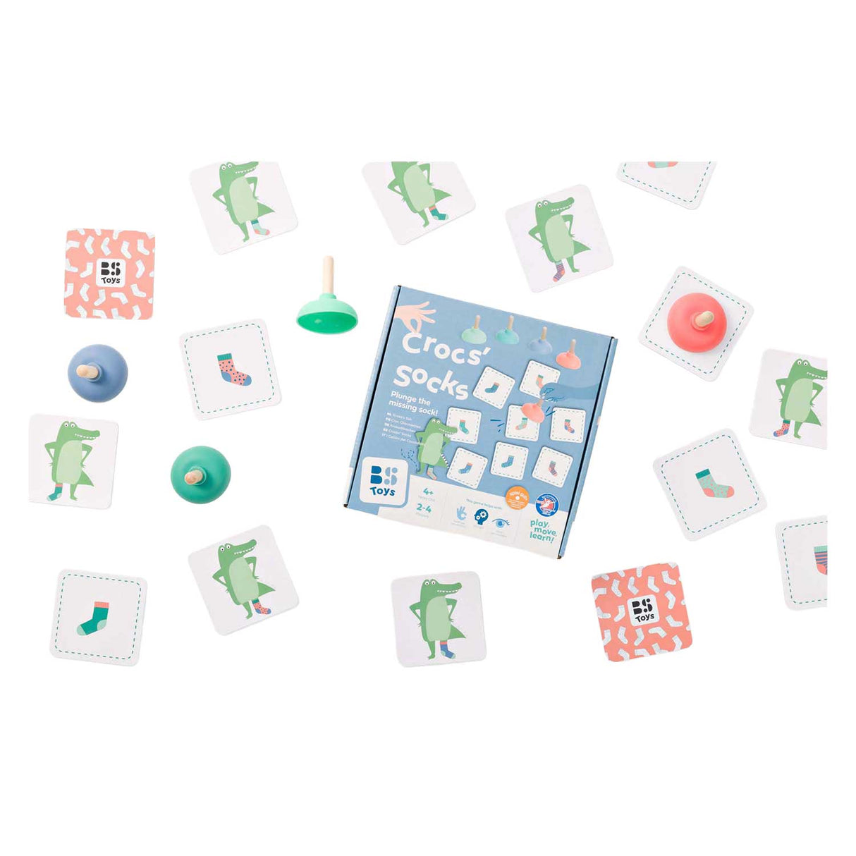 BS Toys Krokos Sok Memo Child's Game