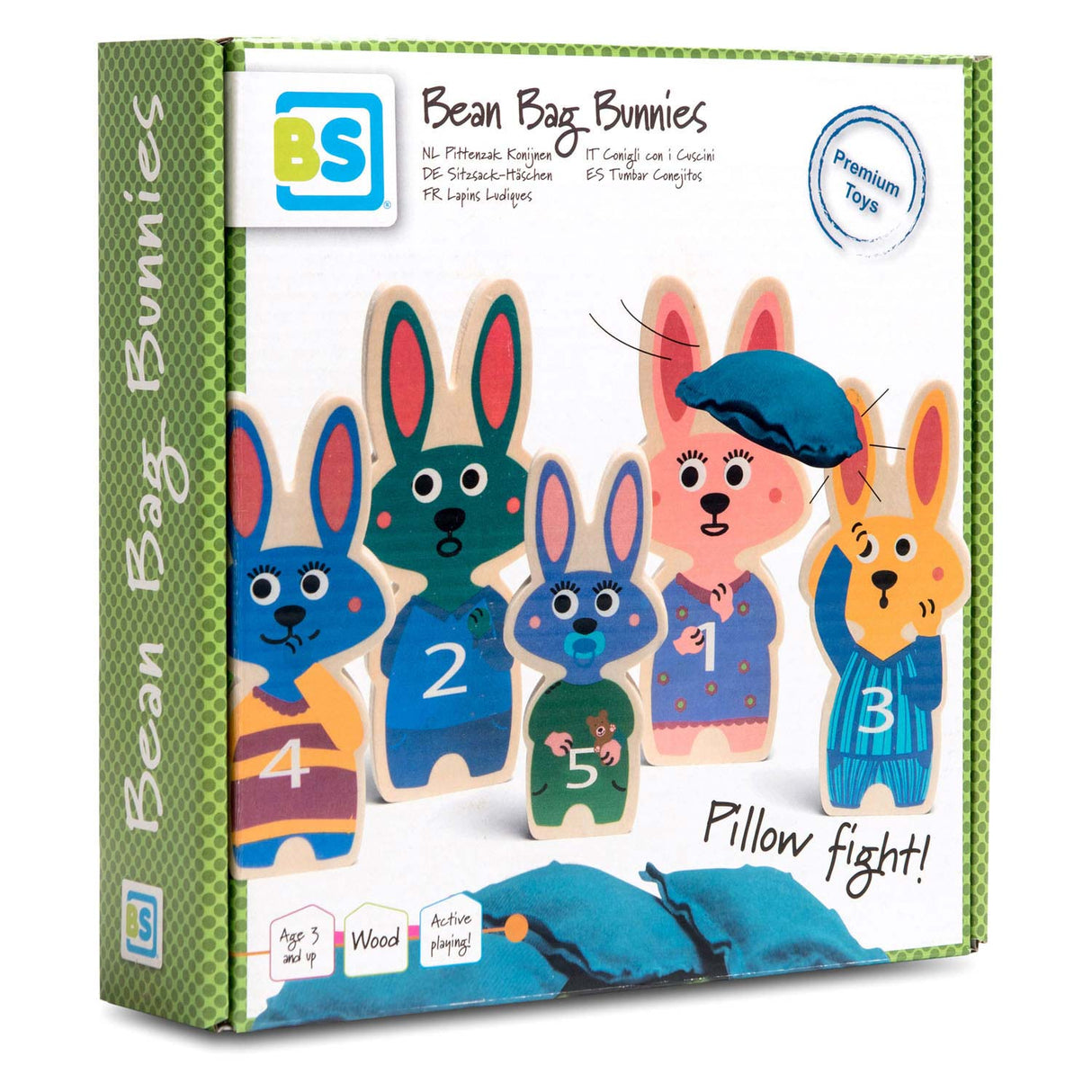 BS Toys Balwerpen Bunnies Hout - Wurfspiel