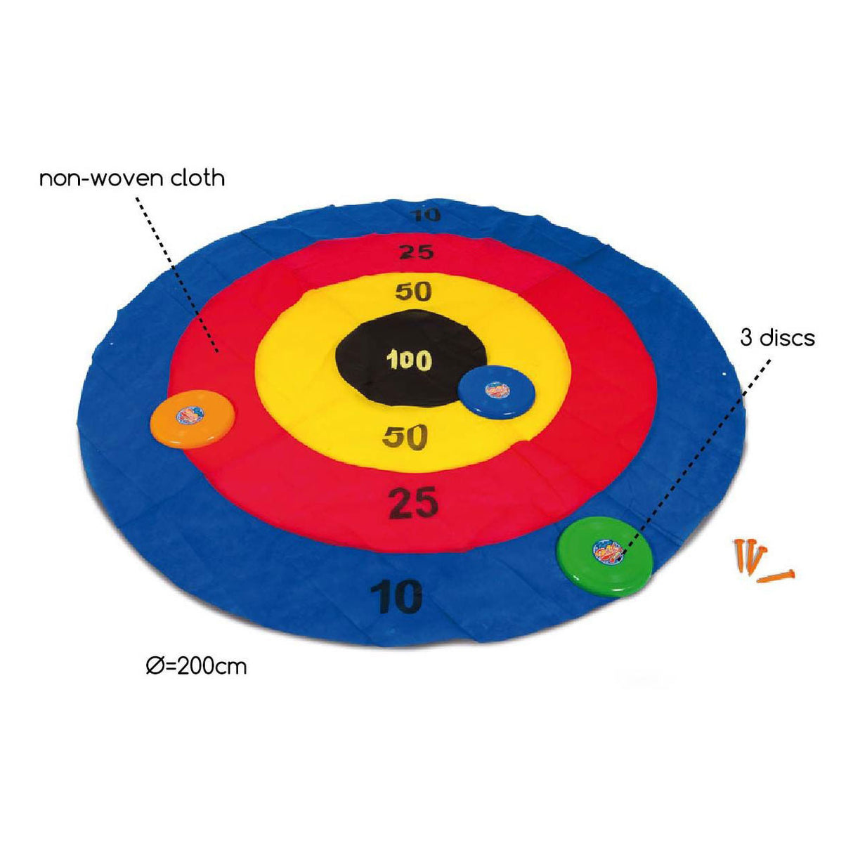 BS Toys Disc Darts Game de lanzamiento, 4dlg.