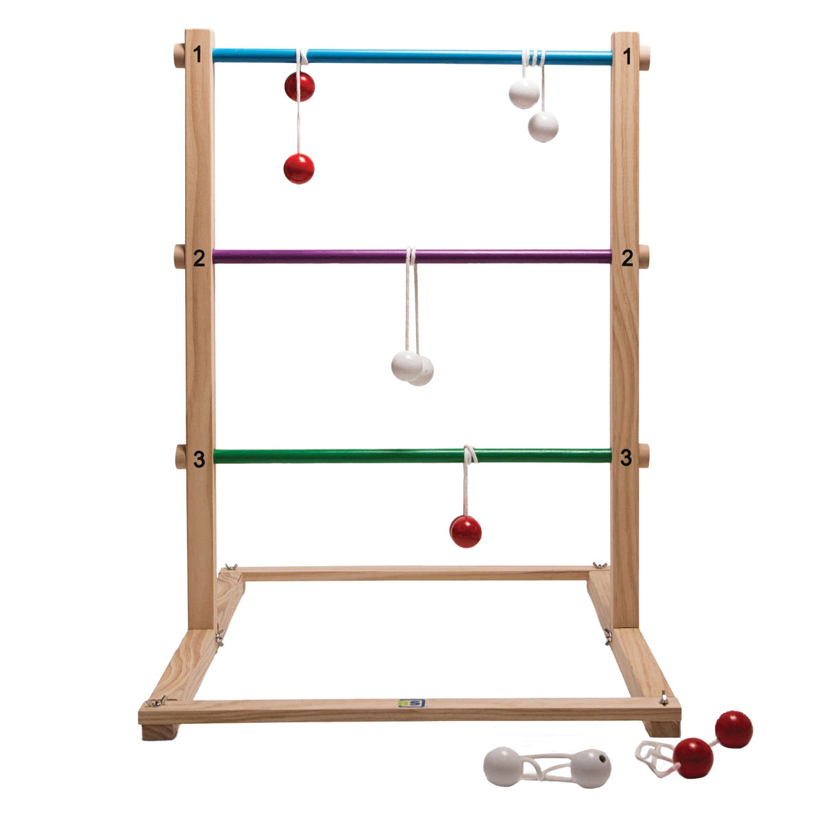 Juego de lanzamiento de BS Toys Wooden Ladder Ladder, 7dlg.