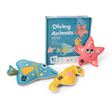 BS Toys Diving Toy Marine Animals fyldt med sand, 3ST.