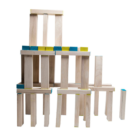 Bs Toys Mega Wackelturm-Spiel aus Holz, 61-tlg.